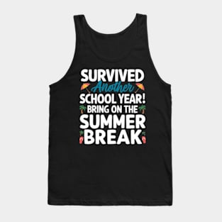 Happy Last Day of School Teacher Student Graduation Funny Tee Tank Top